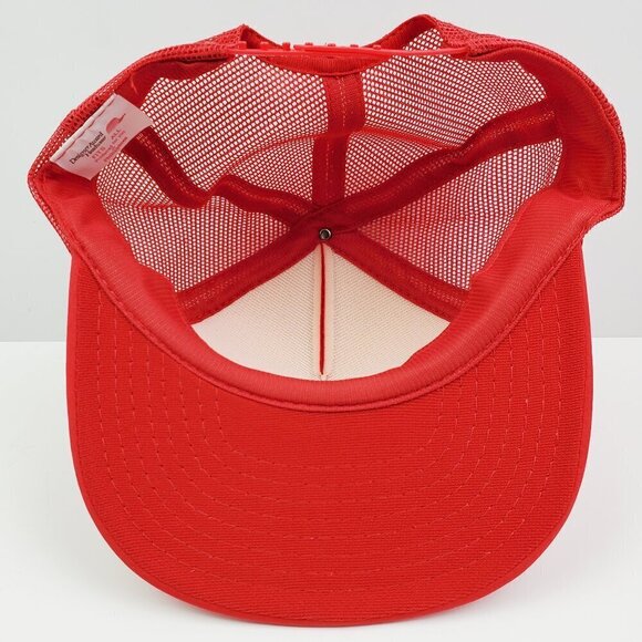 IBM Vintage Snapback Trucker Hat Solution Builder Corded Mesh Foam Cap Unworn - Picture 3 of 13